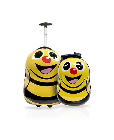 Tucci Italy Busybee Kids Backpack Suitcase, Set of 2