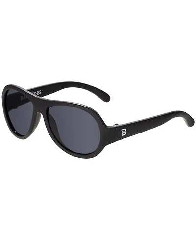 Jet Black Aviator Sunglasses