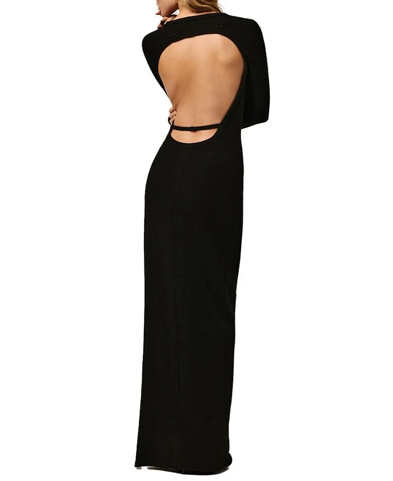 Cashmere Open Back Dress