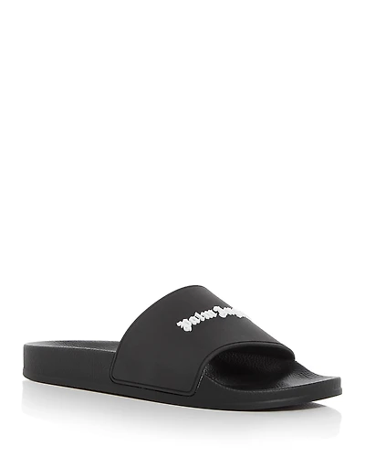 Palm Angels Men's Classic Logo Pool Slides