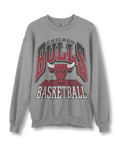Junk Food Clothing Unisex Nba Chicago Bulls Backcourt Crew Fleece Sweatshirt