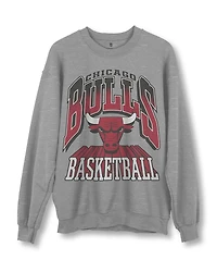 Junk Food Clothing Unisex Nba Chicago Bulls Backcourt Crew Fleece Sweatshirt