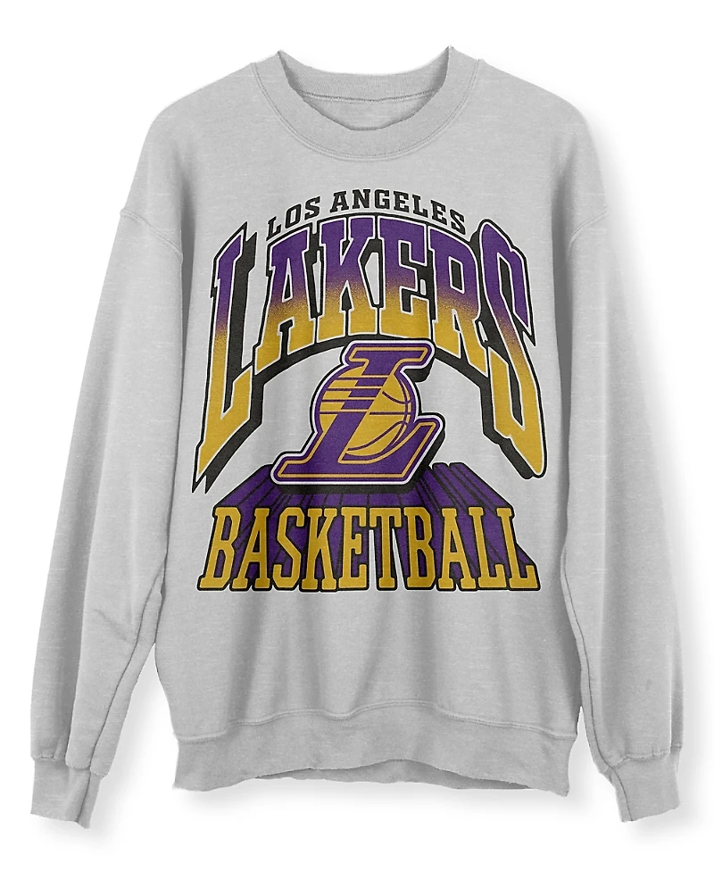 Junk Food Clothing Unisex Nba Los Angeles Lakers Backcourt Crew Fleece Sweatshirt