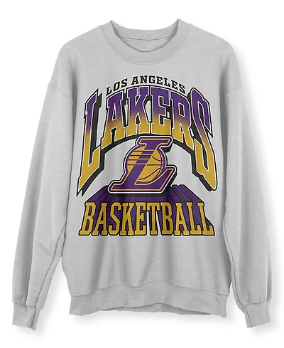 Junk Food Clothing Unisex Nba Los Angeles Lakers Backcourt Crew Fleece Sweatshirt