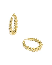 Kendra Scott Haisley Rope Texture Hoop Earrings