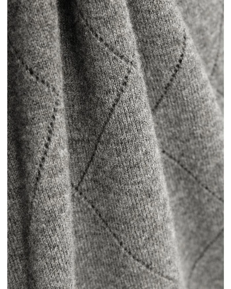 Vince Wool Argyle Regular Fit Sweater
