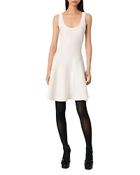 Sequin Embellished Knit Short Dress