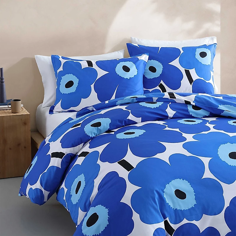 Marimekko Unikko 3 Piece Cotton Percale Comforter Set