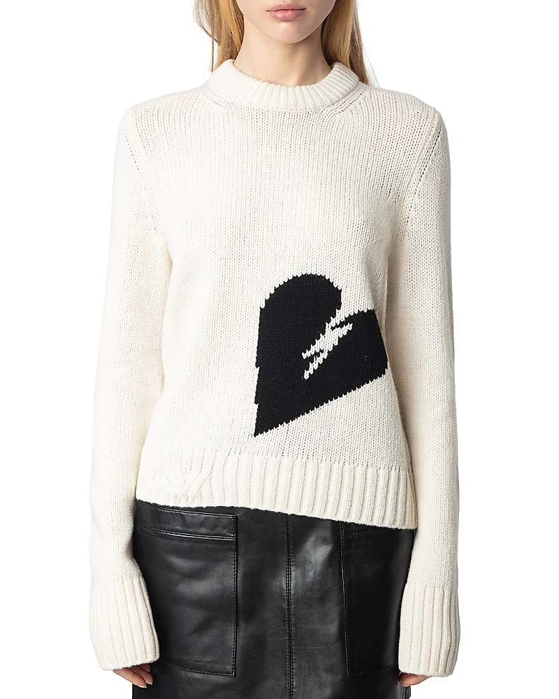 Zadig & Voltaire Malty We Heart Wool Sweater