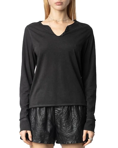 Tunisian Long Sleeve Tee