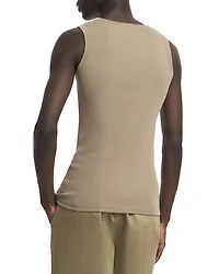 Classic Fit Logo Ribbed Tank