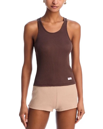Ribbed Racerback Tank Top