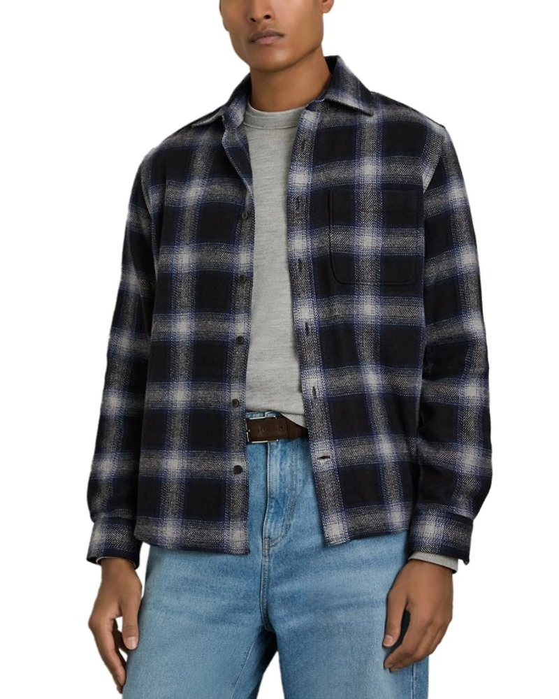 Crosby Check Pocket Long Sleeve Overshirt