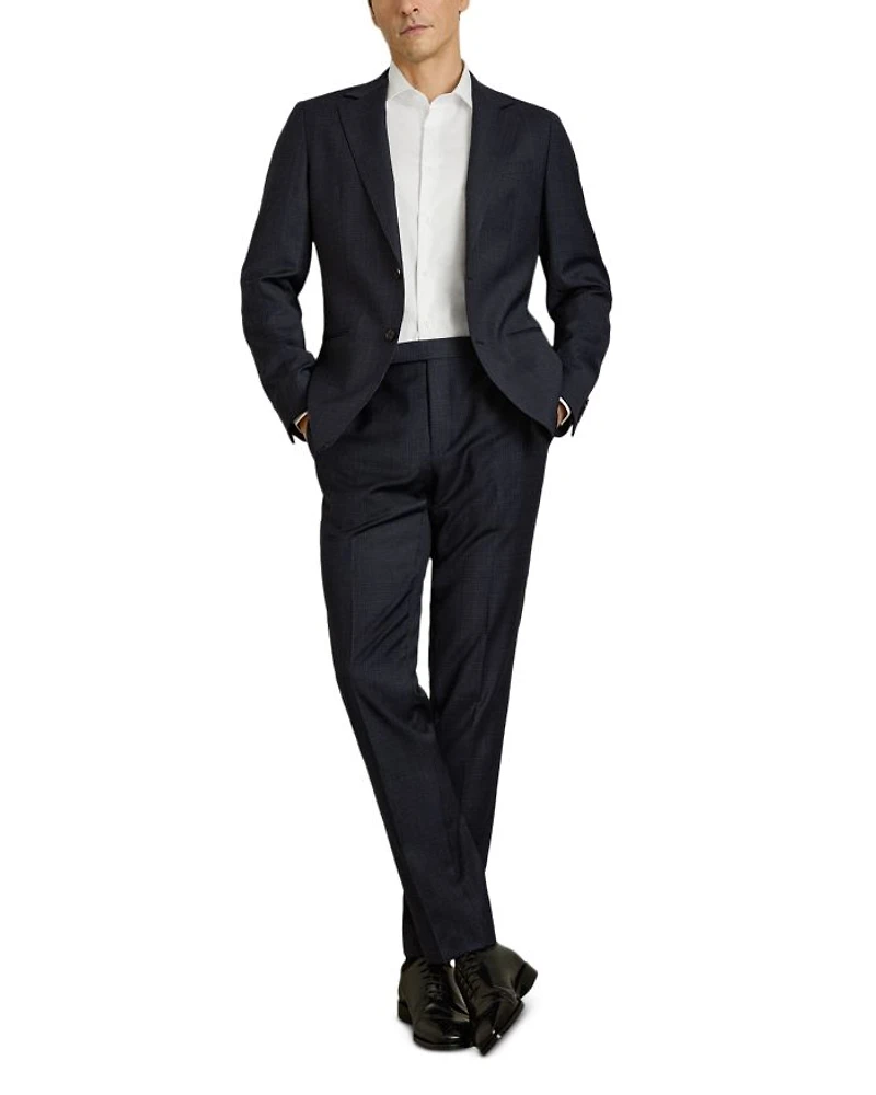 Slim Fit Hatch Textured Mixer Dress Pants