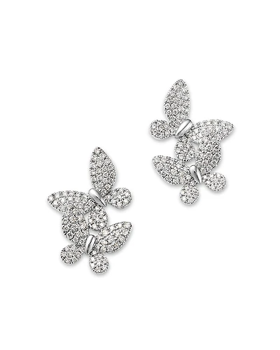 Bloomingdale's Fine Collection Diamond Butterfly Cluster Earrings