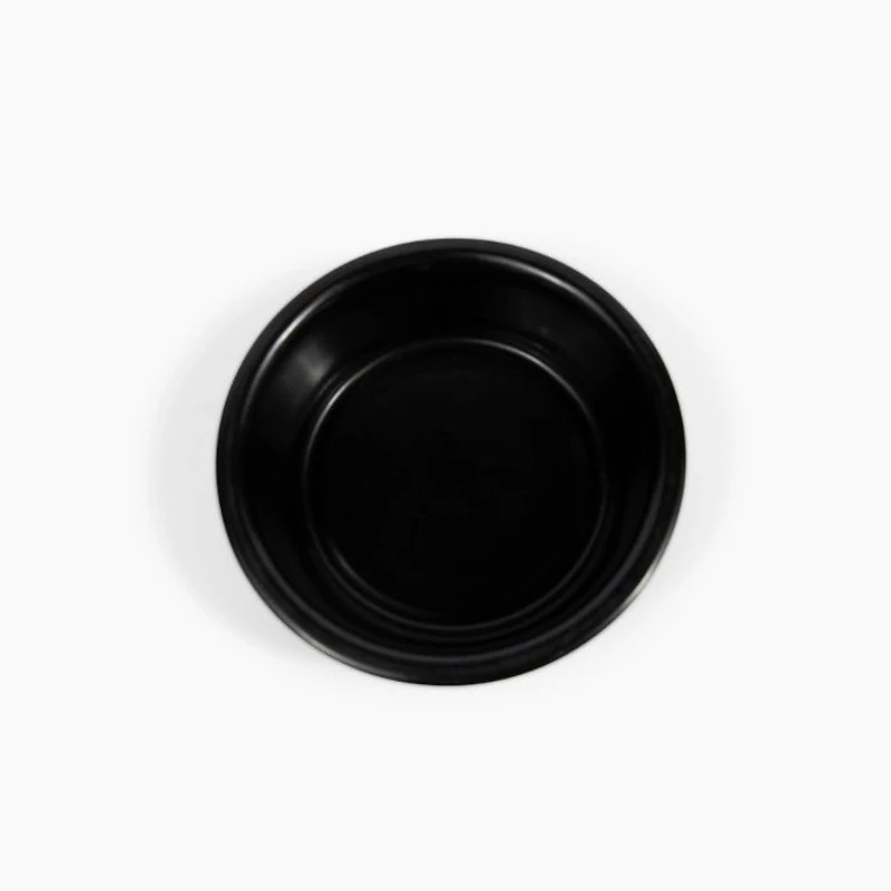 Small Smoke Bronze Double Bowl Pet Feeder, 1 Pint Bowls