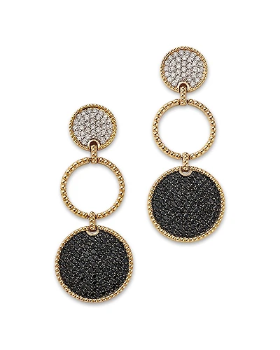 Bloomingdale's Fine Collection Black & White Diamond Drop Earrings