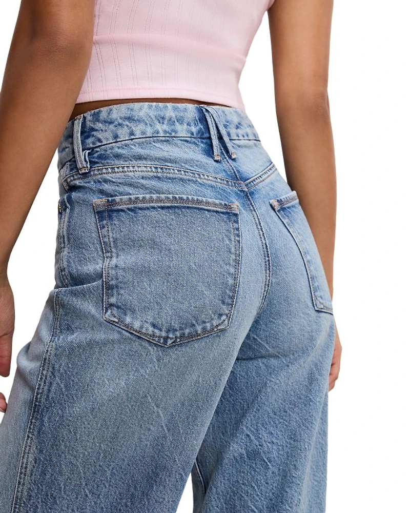 Good Skate High Rise Wide Leg Jeans Indigo 756