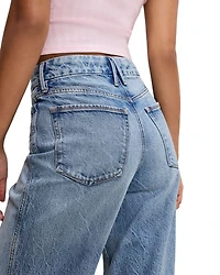 Good Skate High Rise Wide Leg Jeans Indigo 756