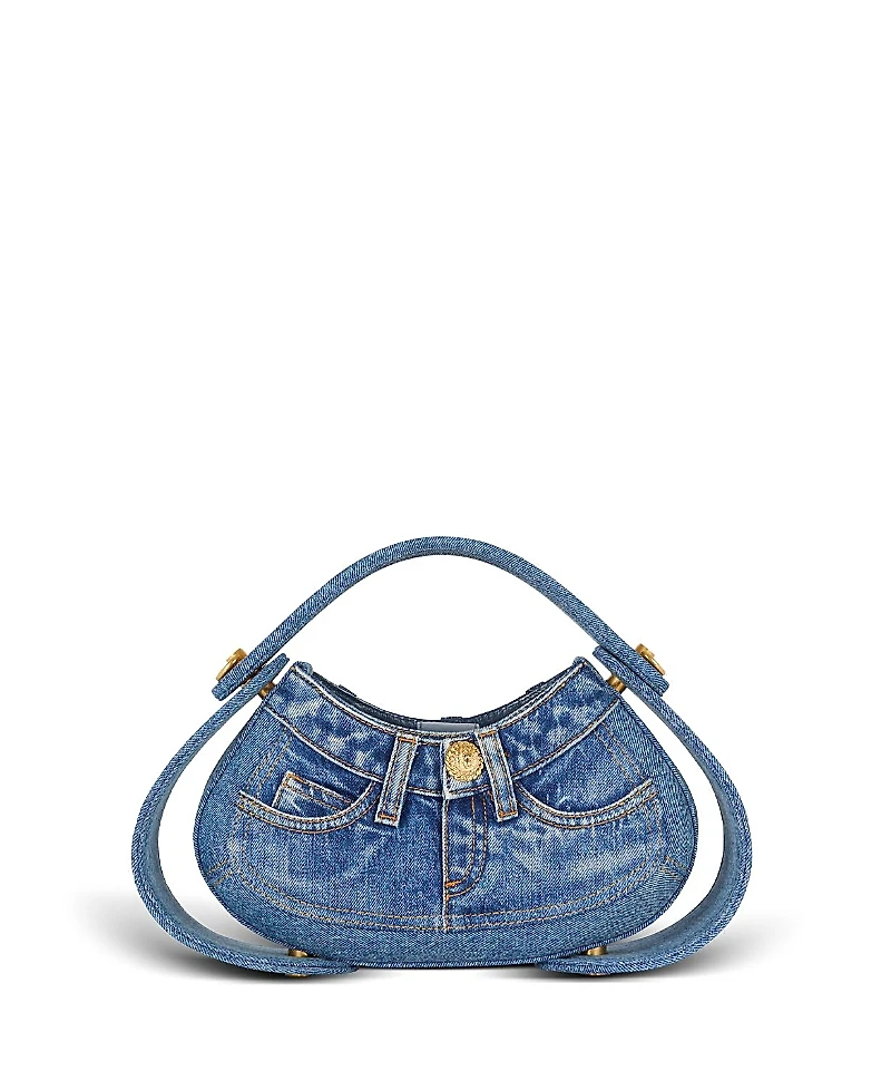 Balmain Women's Medium Denim Jolie Madame Bag