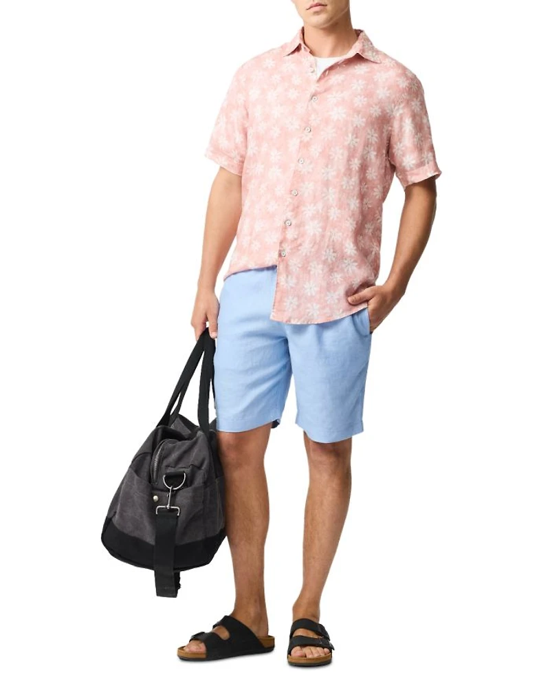 Belleknowes Regular Fit Short Sleeve Linen Shirt