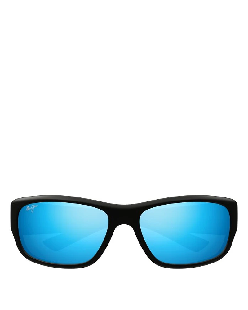 Mauklele Rectangle Sunglasses, 64mm