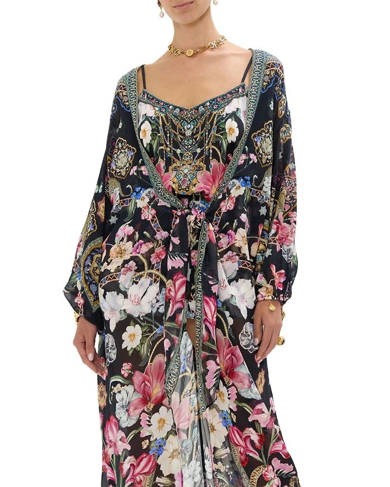 Silk Swim Cover-Up Kaftan