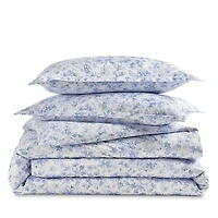 Sky Blue Meadow Sateen Duvet Cover Set, Full/Queen - Exclusive
