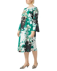1A Uscita Holiday Printed Split Sleeve Dress