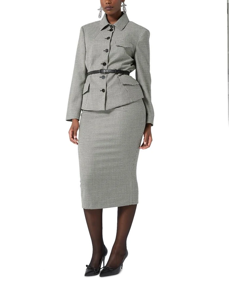 1A Uscita Teglia Houndstooth Jacket