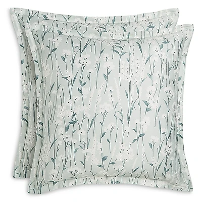 Sky Field Flowers Sateen Euro Sham Set - Exclusive