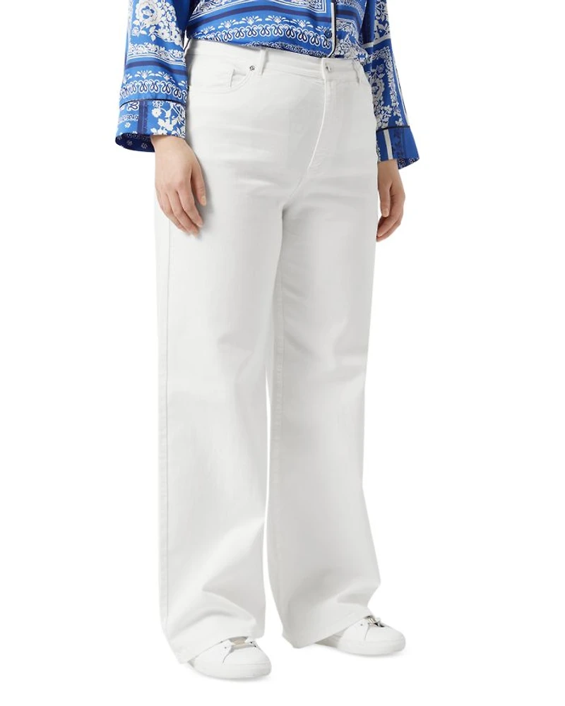 Cesena Wide Leg Jeans Ivory