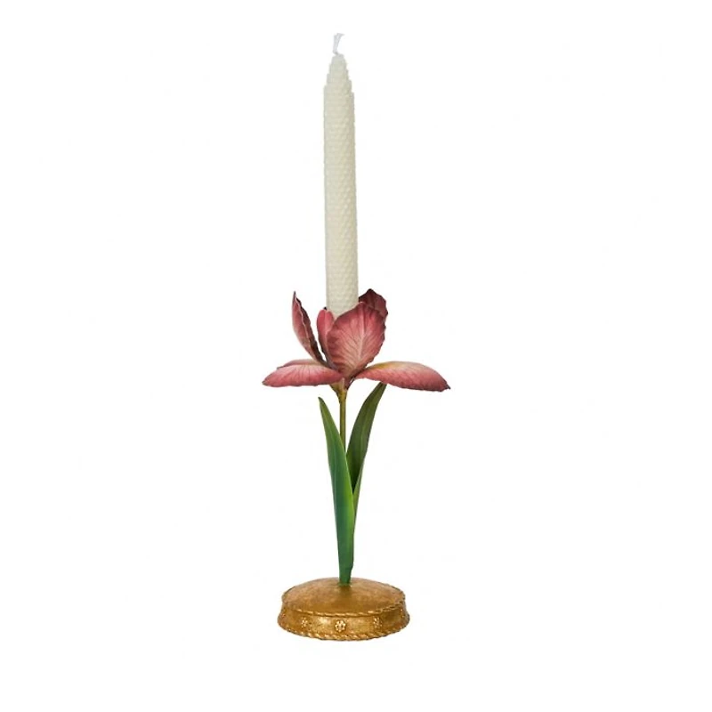 Meadow Walk Iris 9" Candlestick