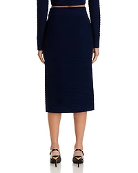 Tani Button Front Knit Skirt