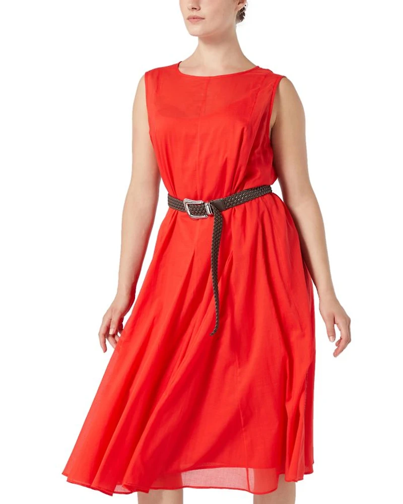 2A Uscita Corvino Voile Flared Dress
