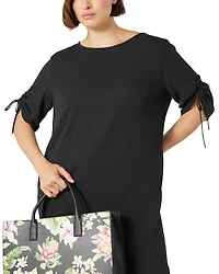 2A Uscita Geode Drawstring Sleeve Midi Dress