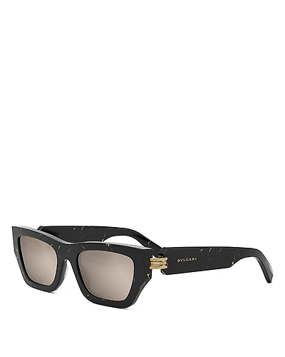 Bvlgari B. Zero1 Rectangular Sunglasses, 54mm