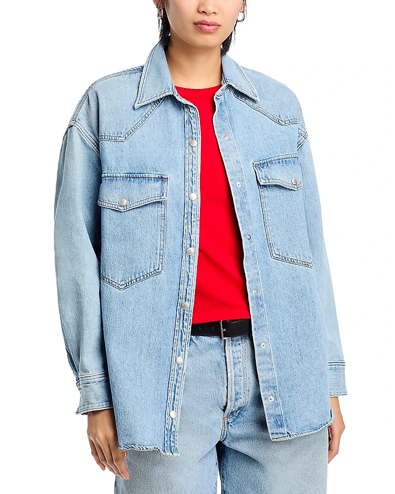 Agolde Lotta Denim Western Shirt
