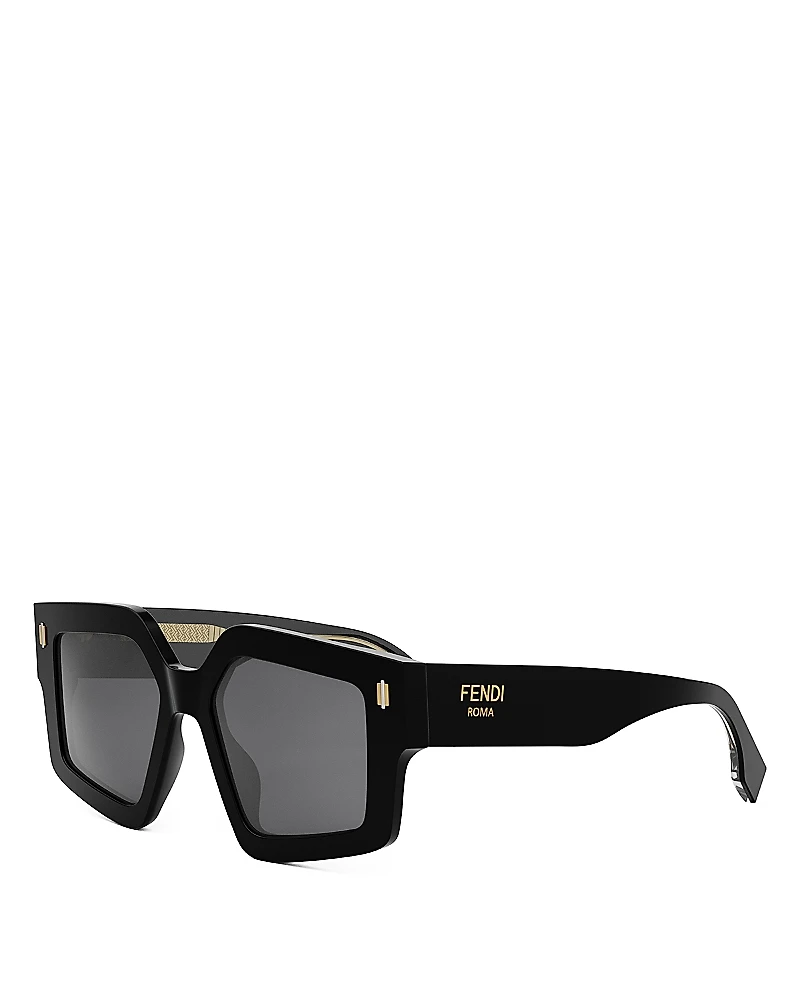 Fendi Roma Square Sunglasses, 52mm