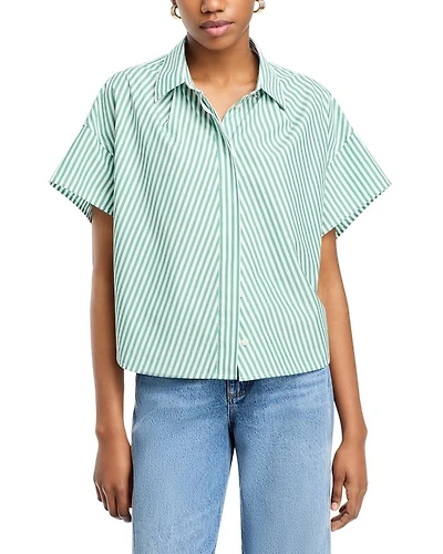 Martha Striped Poplin Shirt