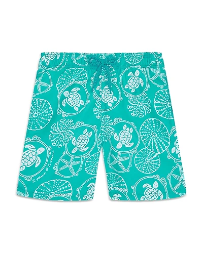 Vilebrequin Jim Printed 4 Swim Trunks - Little Kid