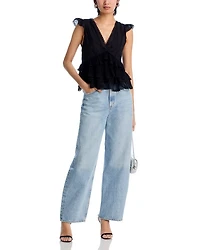 Blanche Lace Trim Top
