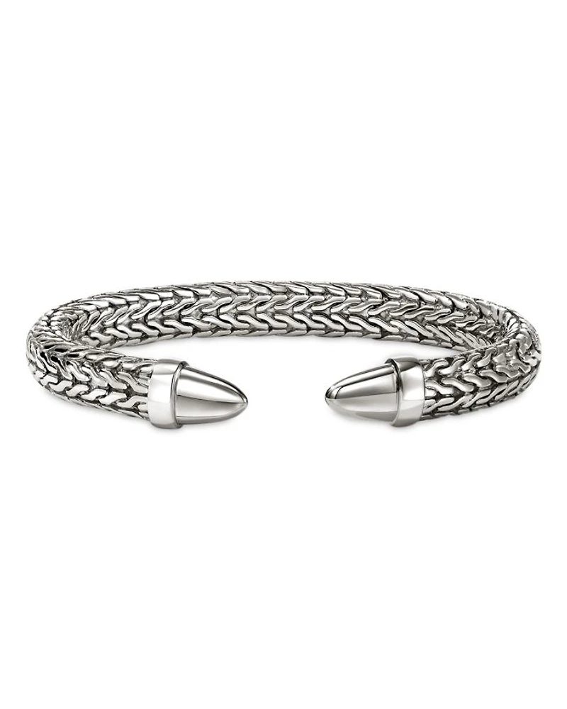 Sterling Silver Spear Polished Cuff Bracelet