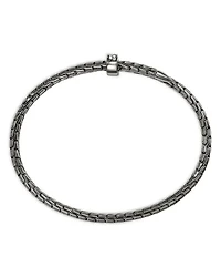 Sterling Silver Spear Diamond Pavé Flex Bypass Cuff Bracelet