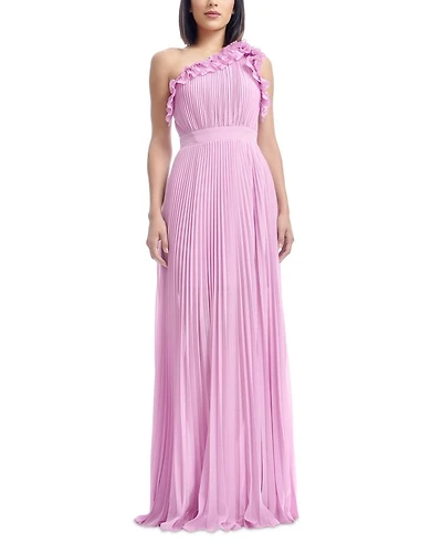 Vida Asymmetric Pleated Gown