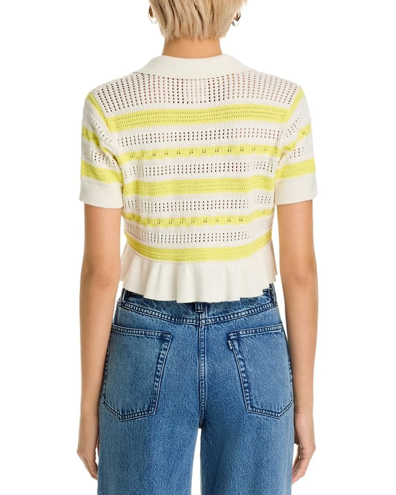 Elvire Knit Polo Sweater