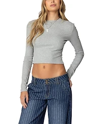Edikted Mikayla Ribbed Knit Top