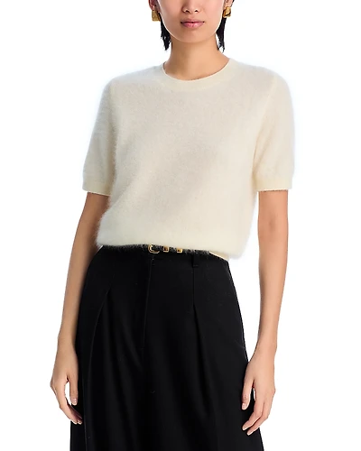 C by Bloomingdale's Cashmere Short Sleeve Sweater Exclusive
