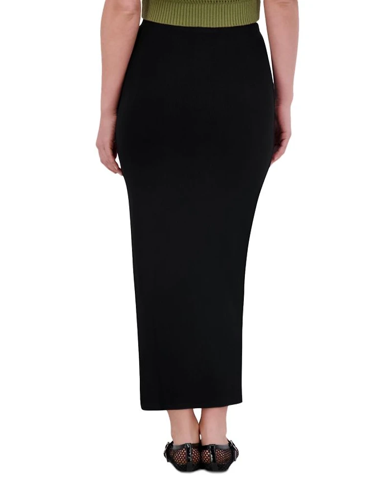 Slim Rib Knit Skirt