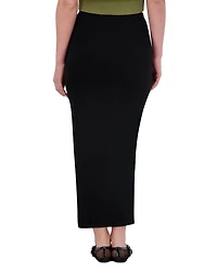 Slim Rib Knit Skirt